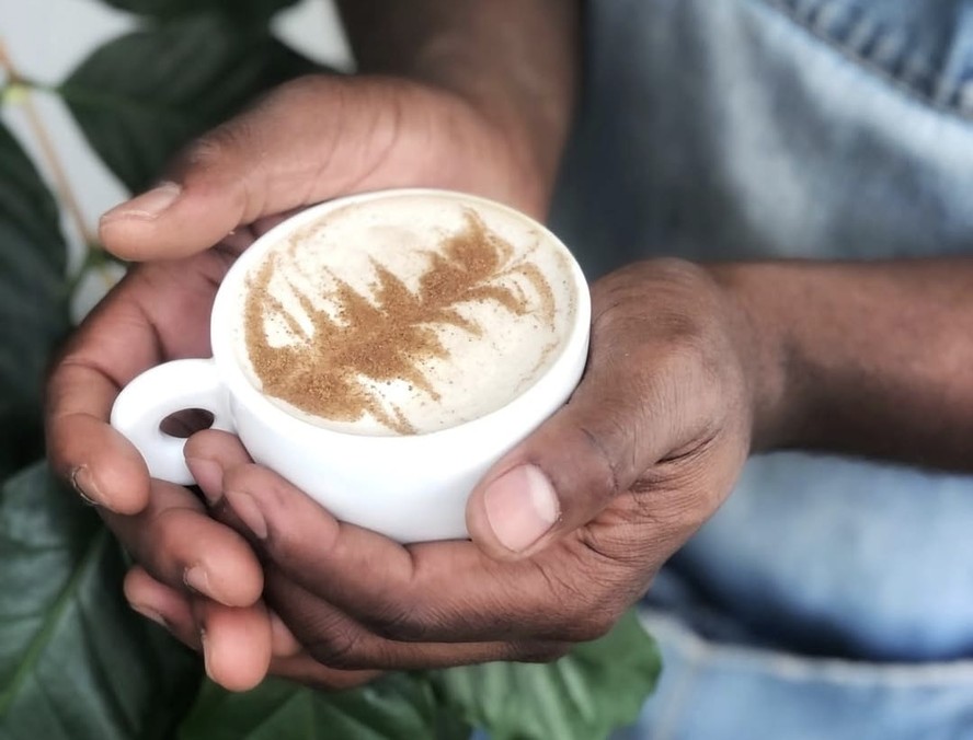Capuccino servido na Cupping Cafe