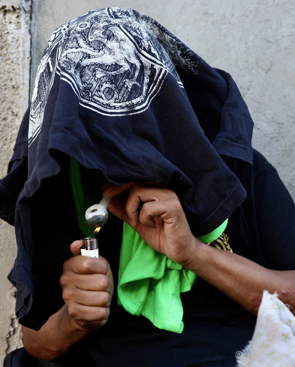 usuáriocom fentanil em bajacalifórnia, na Fronteira doMéxicocom os eua, Onde o costapo disparou -foto:foto: valente rosas/el in runidence/gda