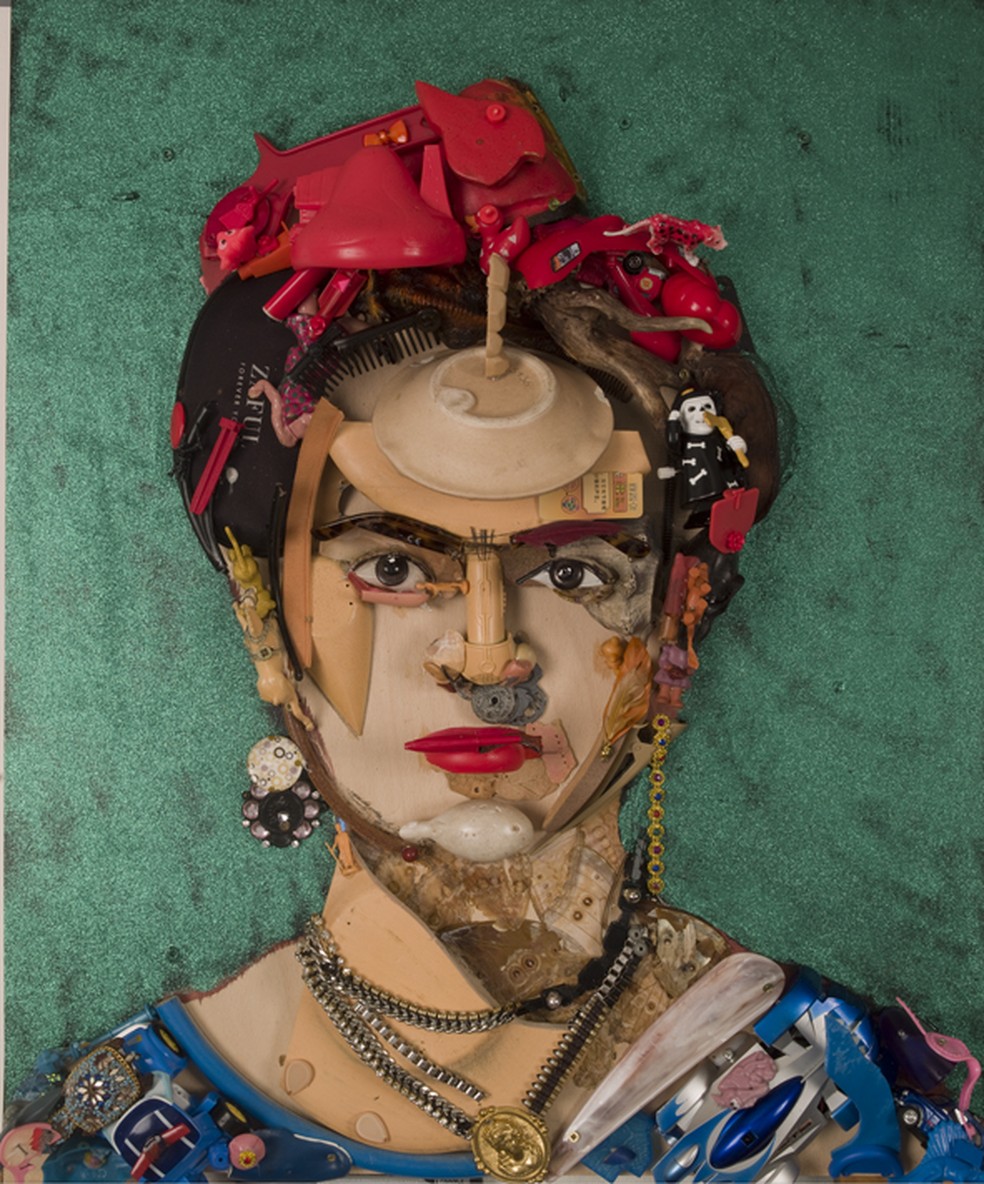 De Bernard Pras, uma releitura do autorretrato de Frida Khalo também será uma das atrações da Sergio Gonçalves Galeria na ArtRio 2023 — Foto: Divulgação