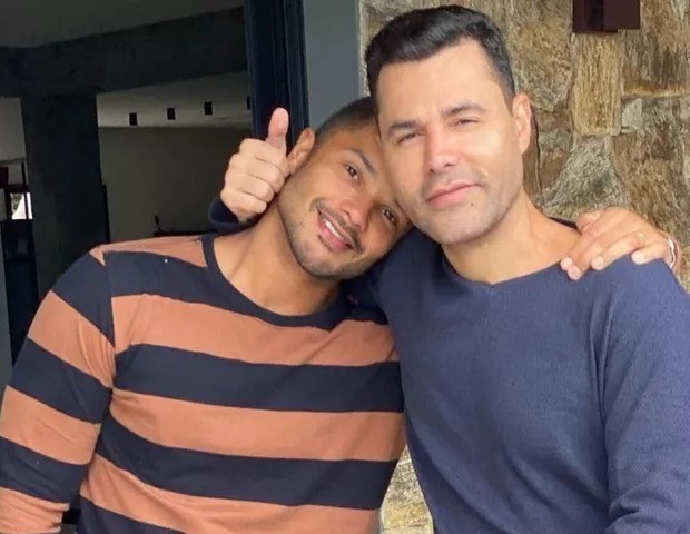 Rodrigo Sant'Anna e o ex-marido, Junior Figueiredo. Eles se casaram em 2019 e anunciaram separação em setembro — Foto: Reprodução/Instagram