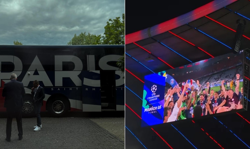 Wanda Nara publicou imagens da final da Champions — Foto: Reprodução/Redes sociais