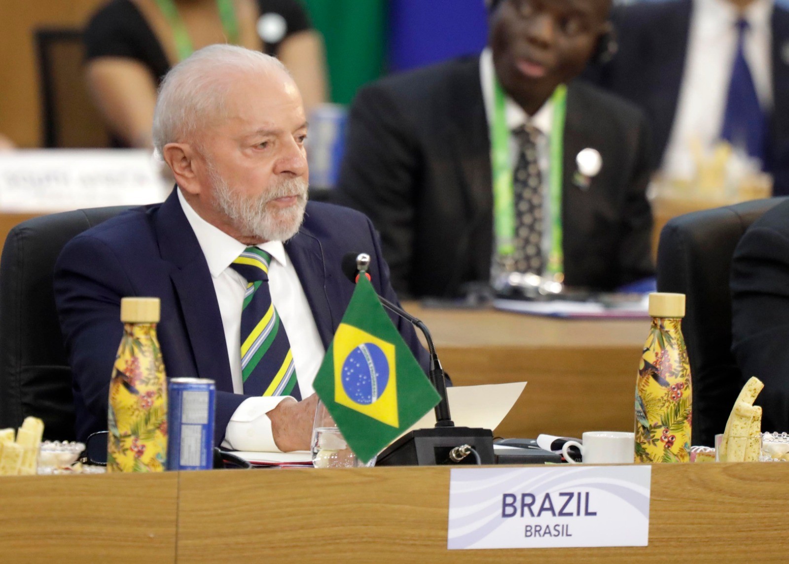 Tropical-themed water bottles at G20 Summit is designed by Rio's brand