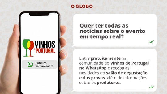Vinhos de Portugal no WhatsApp: receba informações do evento em tempo real