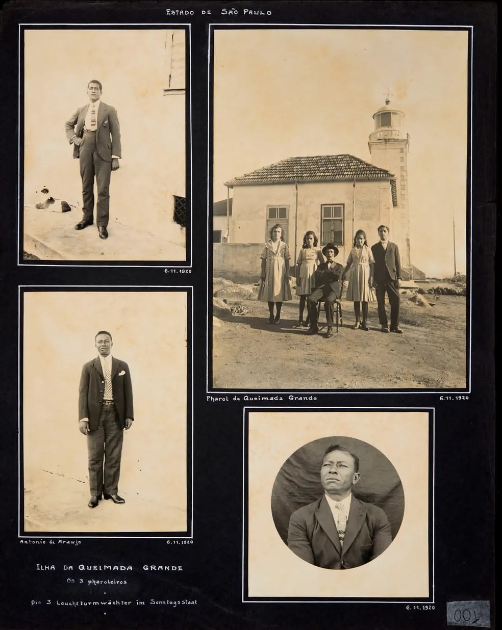 Faroleiros E as Famíliasque viviam na Ilha - foto: Acervo