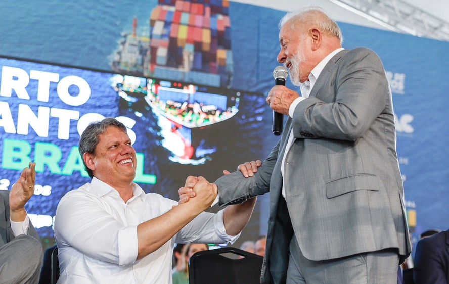 Lula e Tarcísio selam acordo para lançar edital do túnel Santos-Guarujá, orçado em R$ 6 bilhões