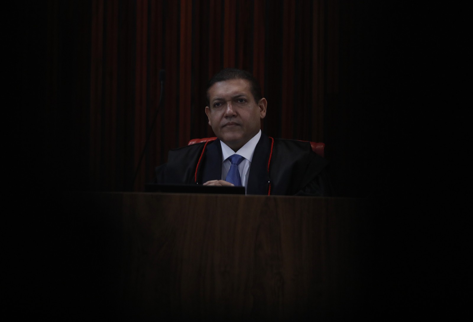 Ministro Kássio Nunes Marques, único dos indicados por Bolsonaro ao STF a participar do julgamento — Foto: Cristiano Mariz