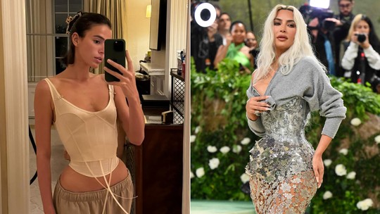 De Bruna Marquezine a Kim Kardashian, cintura finíssima com espartilho dita moda entre famosas