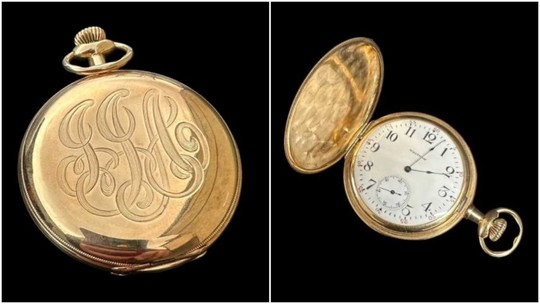 Relógio de ouro do passageiro mais rico do Titanic é vendido por valor recorde de R$ 7 milhões