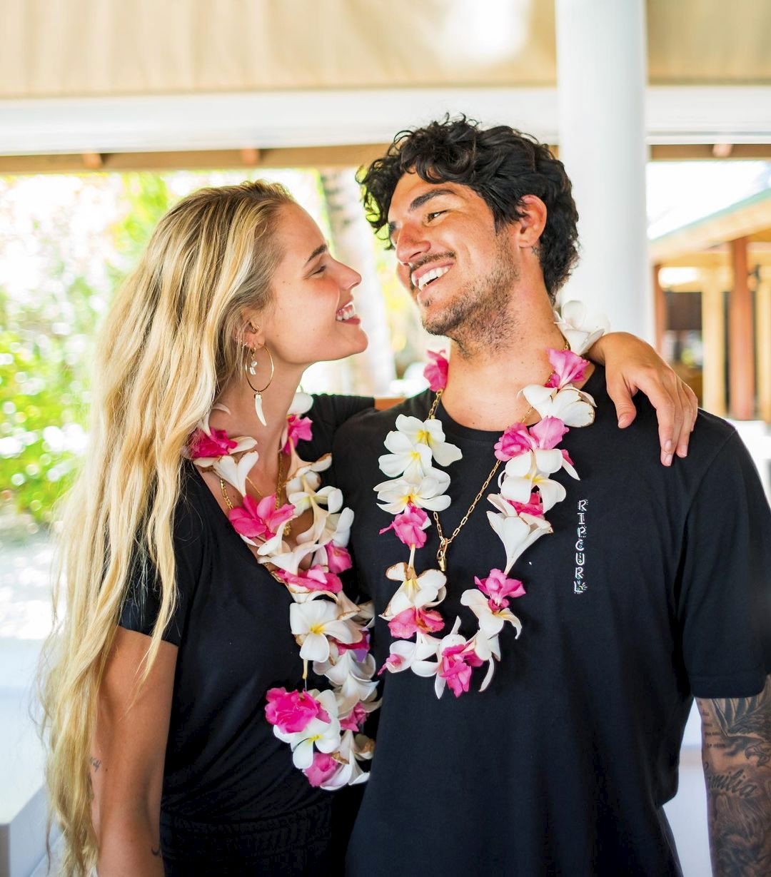 O surfista Gabriel Medina e a ex-mulher Yasmin Brunet. Fim da relação foi comunicada em janeiro. Depois, ele teria se envolvido com Jade Picon — Reprodução/Instagram