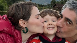 Letícia Colin e Michel Melamed  estão com o filho, Uri, em Teresópolis — Foto: Reprodução Instagram