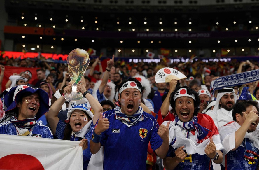 Japoneses vibram com sua seleção no Mundial do Catar