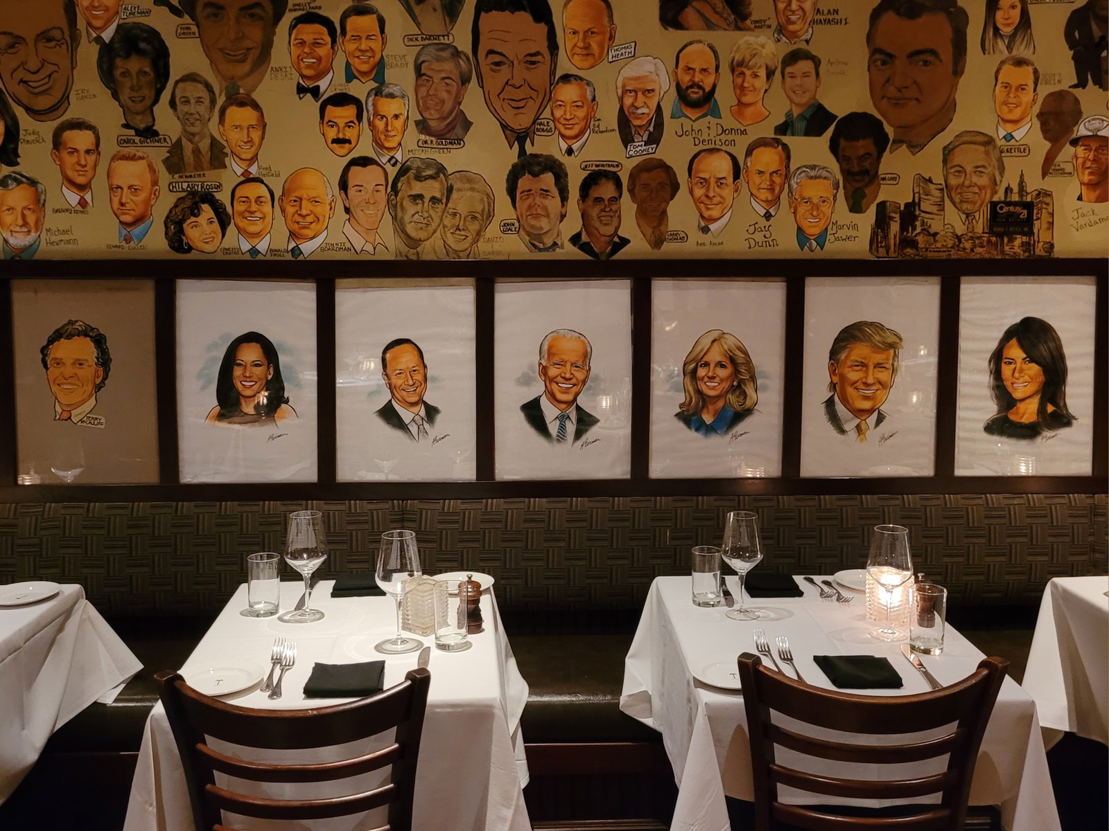 Desenhos com os rostosdosúltimos president dos eua (e Atual vice president Kamala harris)