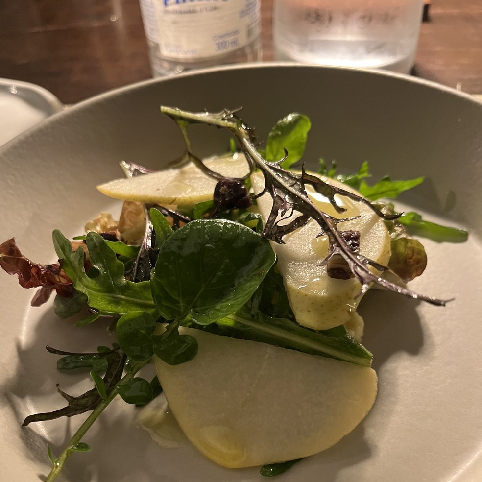 Mais uma criação do chef Rafa Costa e Silva, do Lasai, para o menu da Cúpula do Brics no Rio — Foto: Luciana Fróes