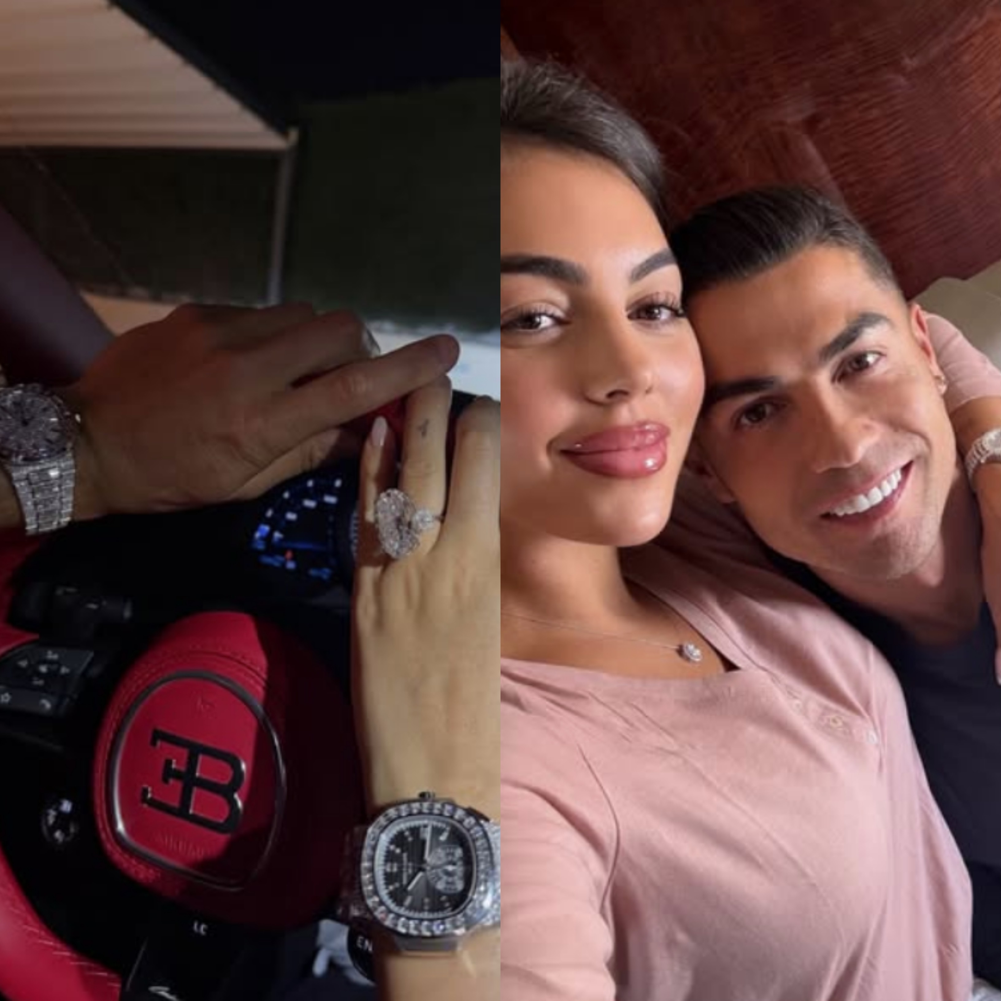 Carrão, anel e relógios: post de Georgina com Cristiano Ronaldo reúne mais de R$ 90 milhões em luxo; veja valores