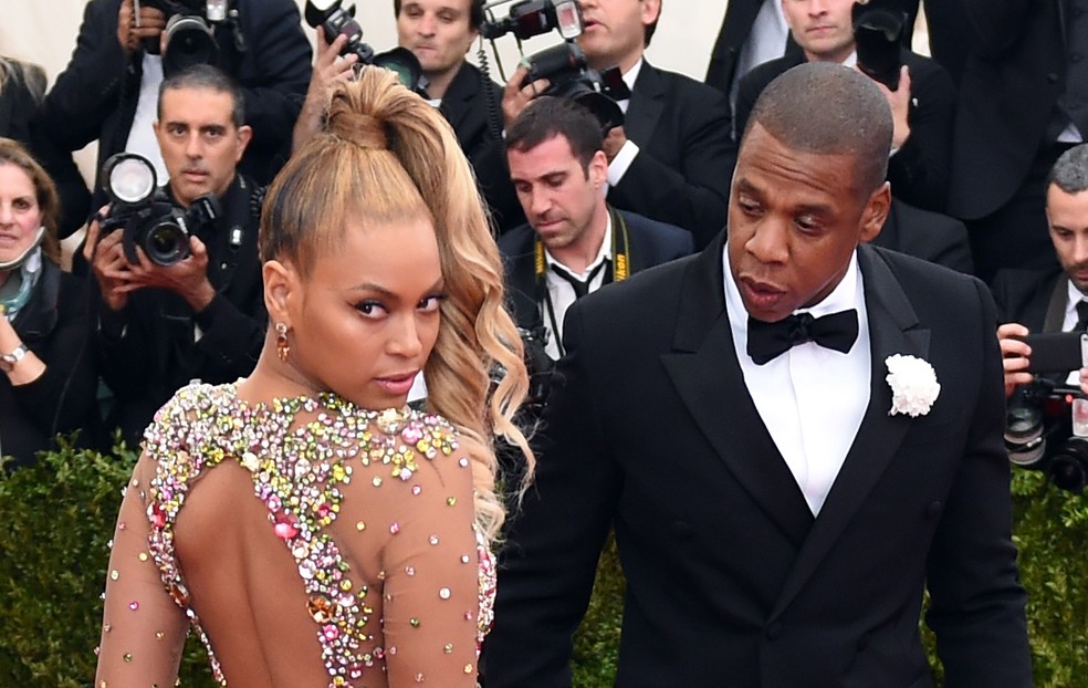 Mais Grammys em 2015: a cantora ganhou nas categorias de melhor álbum de som surround com "Beyoncé", melhor performance de R&B e melhor canção de R&B com “Drunk in Love”, parceria com Jay-Z. — Foto: AFP