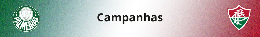 As campanhas de Palmeiras e Fluminense no Brasileirão — Foto: Editoria de Arte