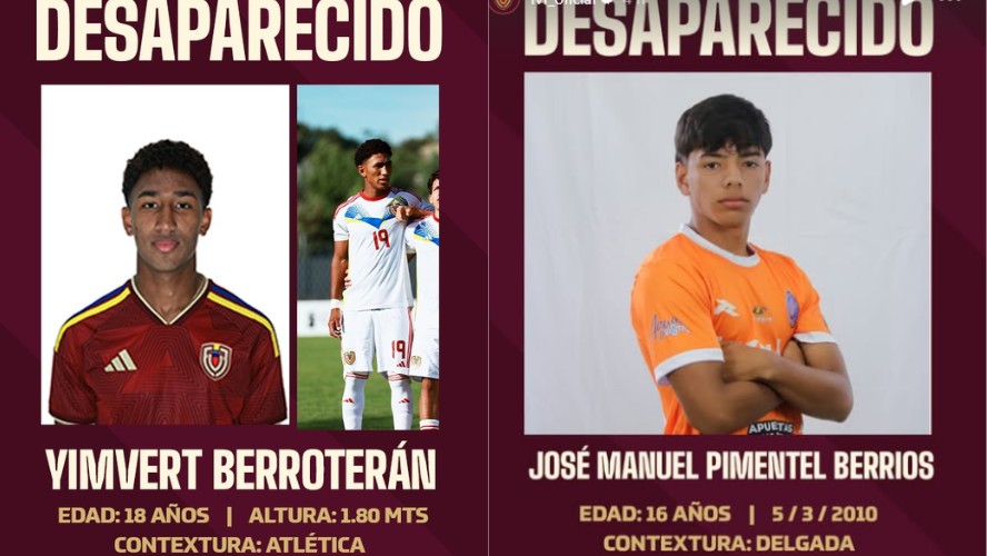 Federação Venezuelana de Futebol faz apelo por jogadores adolescentes desaparecidos após terremoto