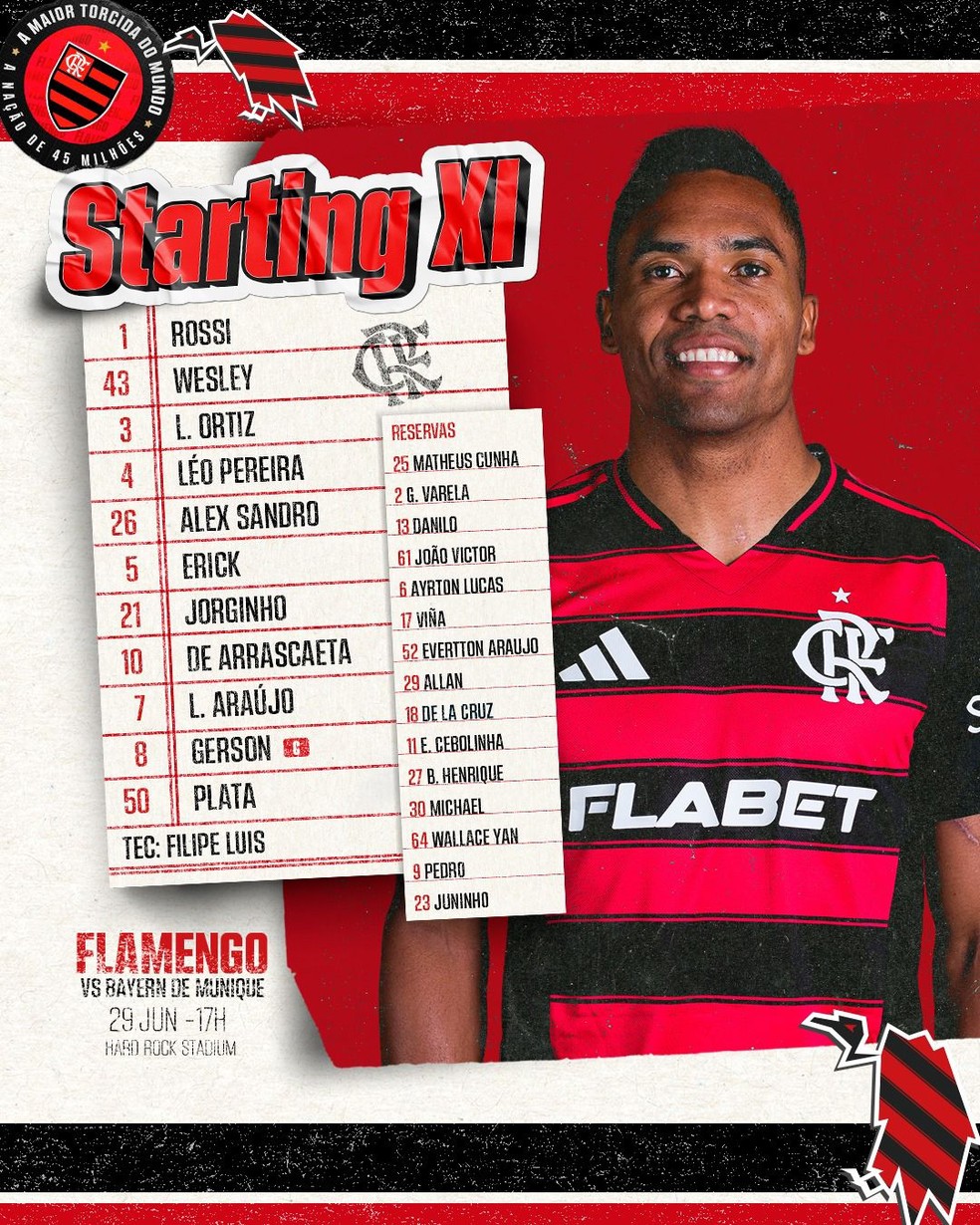 Arrascaeta será titular em Flamengo x Bayern — Foto: Divulgação