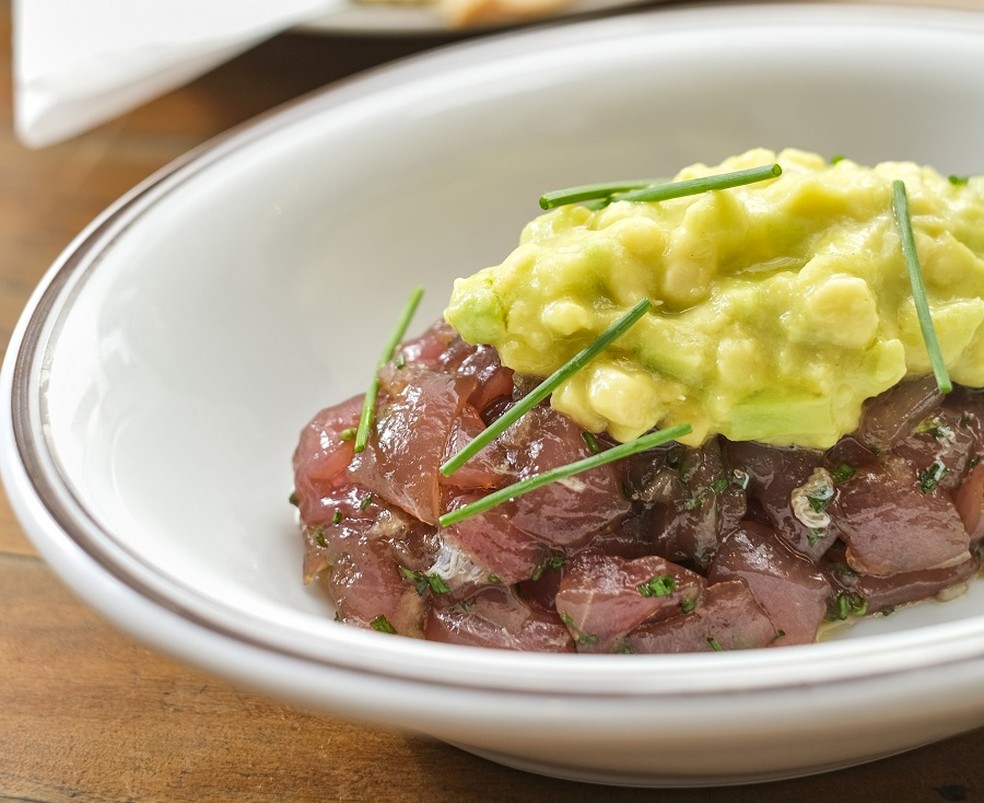 Glória Bistrô: tartare de atum — Foto: Divulgação / Foto de Guga Lessa