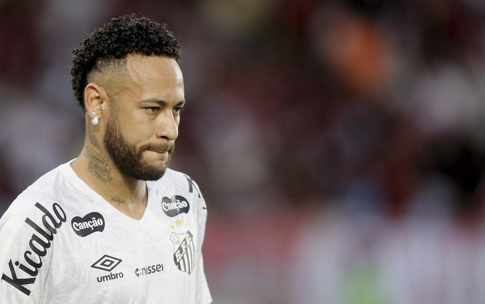 Neymar pelo Santos — Foto: Marcelo Theobald / Agência O Globo