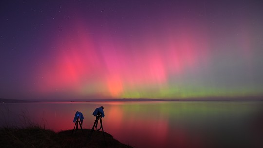 A primeira tempestade solar 'extrema' em 20 anos proporciona espetaculares auroras boreais pelo mundo; veja fotos