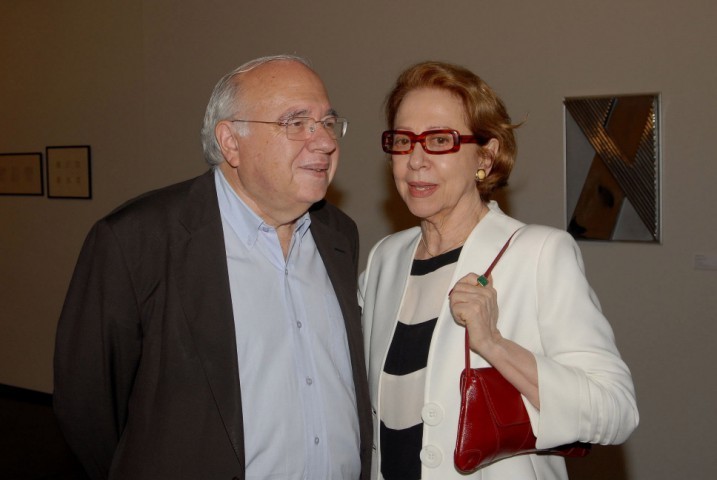 Luís Fernando Verissimo E Fernanda Montenegro noLançamentodo Livro de 40 Anos de Carreira de Marília Kranz -foto: Divulgação / Paulo Jabur