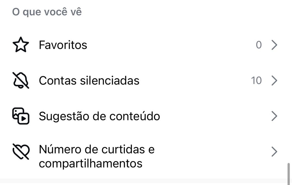 Clique em "sugestão de conteúdo" — Foto: Reprodução/Instagram