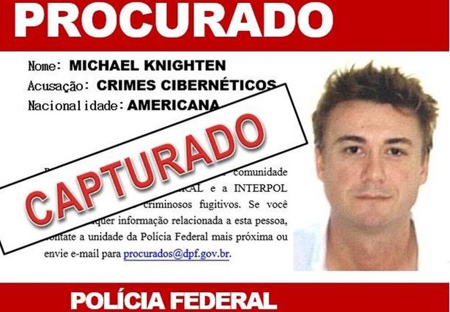 Hacker americano Michael Knighten, preso em SC, admitiu fraude eletrônica de R$ 14,8 milhões