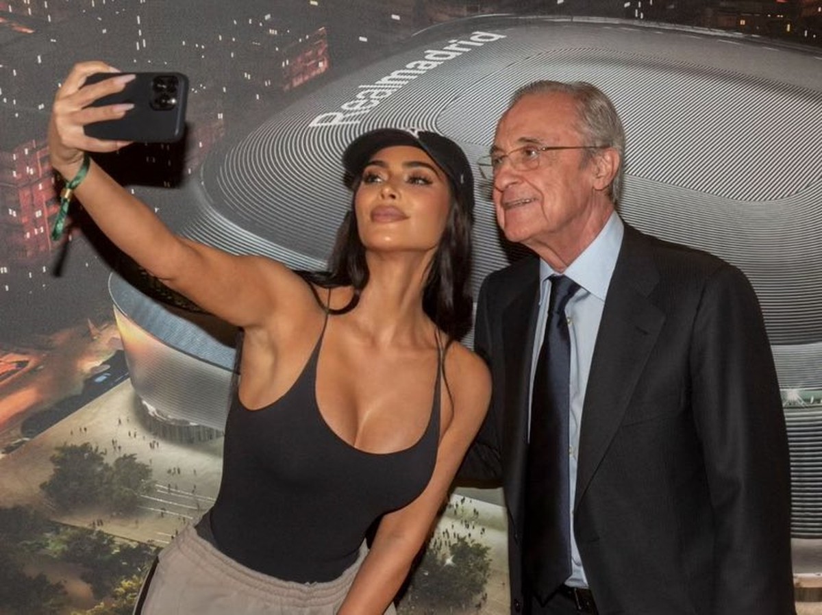 Kim Kardashian est liée au président du Real Madrid et à Vinicius Júnior