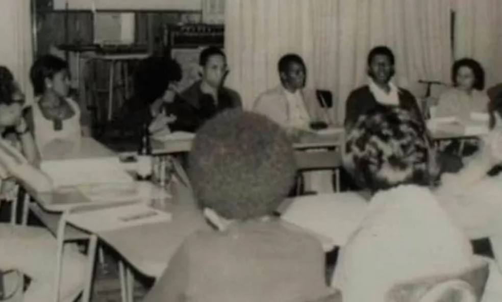 Reunião do Grupo Palmares em 1971 — Foto: Acervo Oliveira Silveira