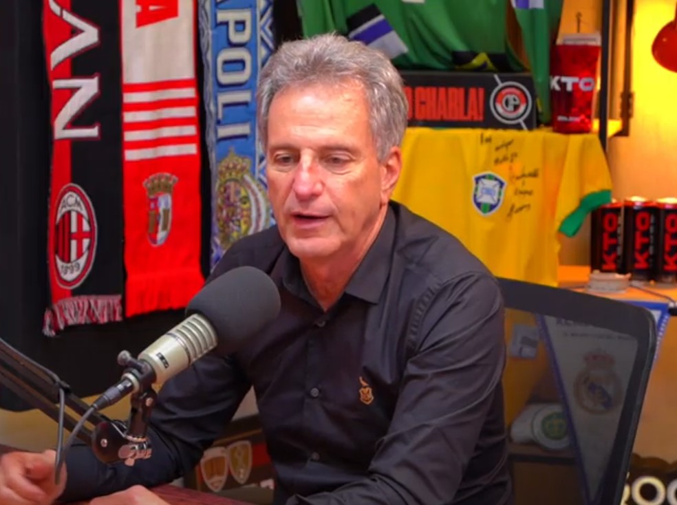 Rodolfo Landim em participa��o no Charla Podcast � Foto: Reprodu��o/Youtube