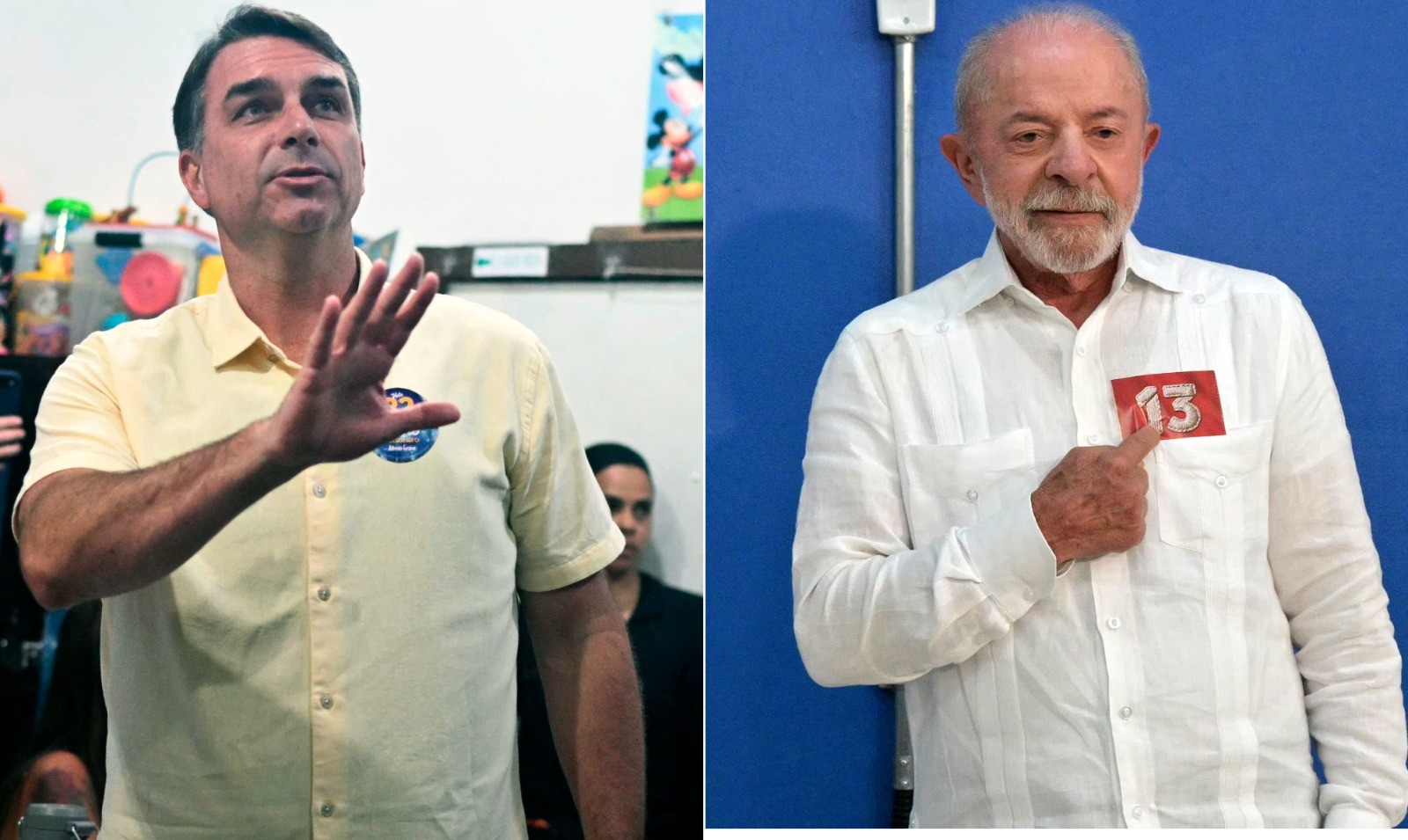 Flávio Bolsonaro x Lula no exterior: compare votação entre 1º e 2º turnos e em 2022 - Foto
