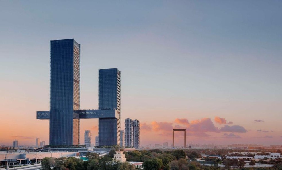 One&Only One Zabeel Hotel, que inclui cerca de 230 quartos, tem vista para o horizonte da capital árabe, Dubai – Foto: Divulgação