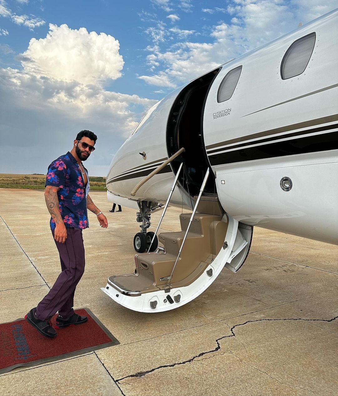 Gusttavo Lima Comprou Jatinho de r $250Milhões -foto: reprodução Instagram
