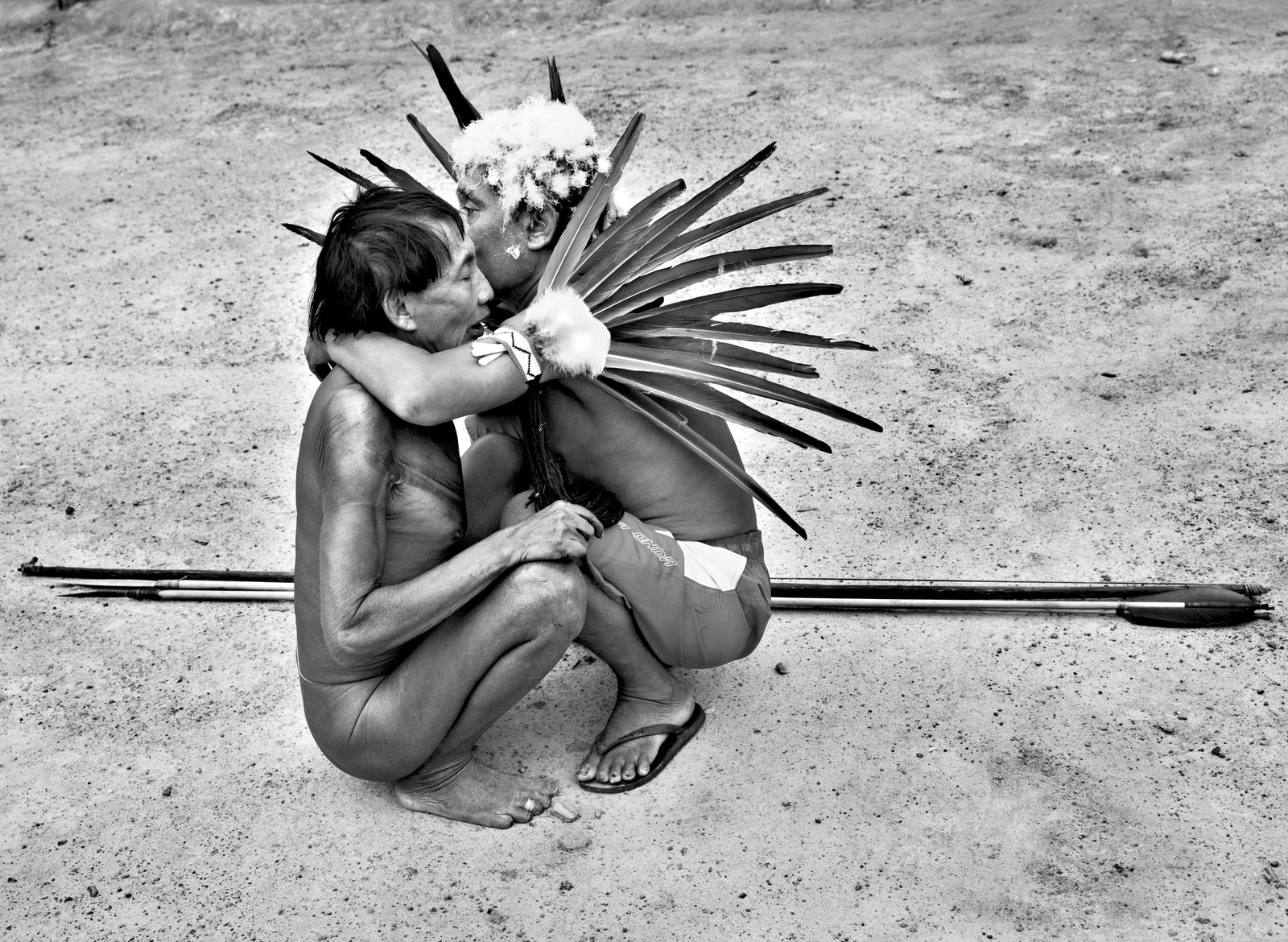 Registro de Sebastião Salgado da etnia ianomâmi, na Amazônia, em 2014 — Foto: Agência O Globo/Sebastião Salgado