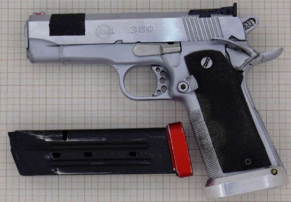 A arma usada no crime — Foto: Reprodução