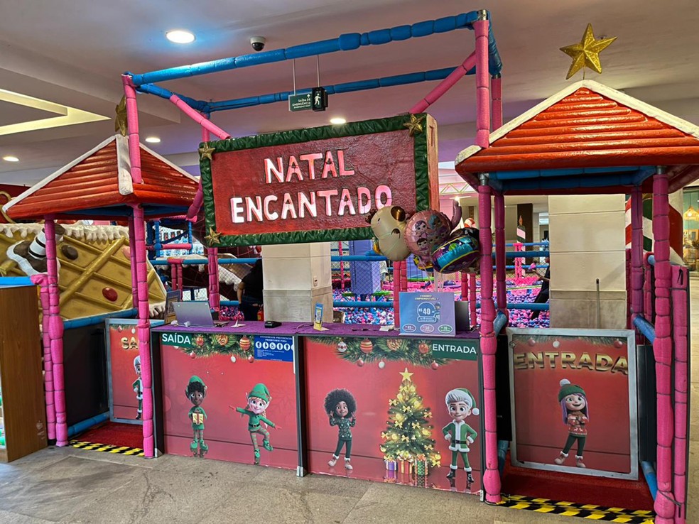 Kids also have space to enjoy the Christmas spirit at Fashion Mall — Photo: Disclosure/Fashion Mall