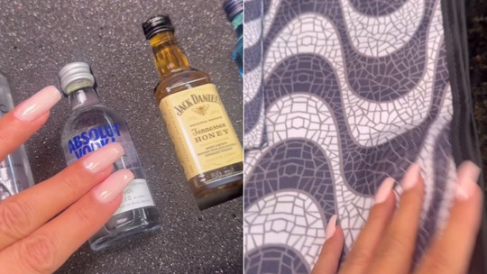 Anitta distribui brindes para convidados em festa: bebidas para homens; bolsas para mulheres
