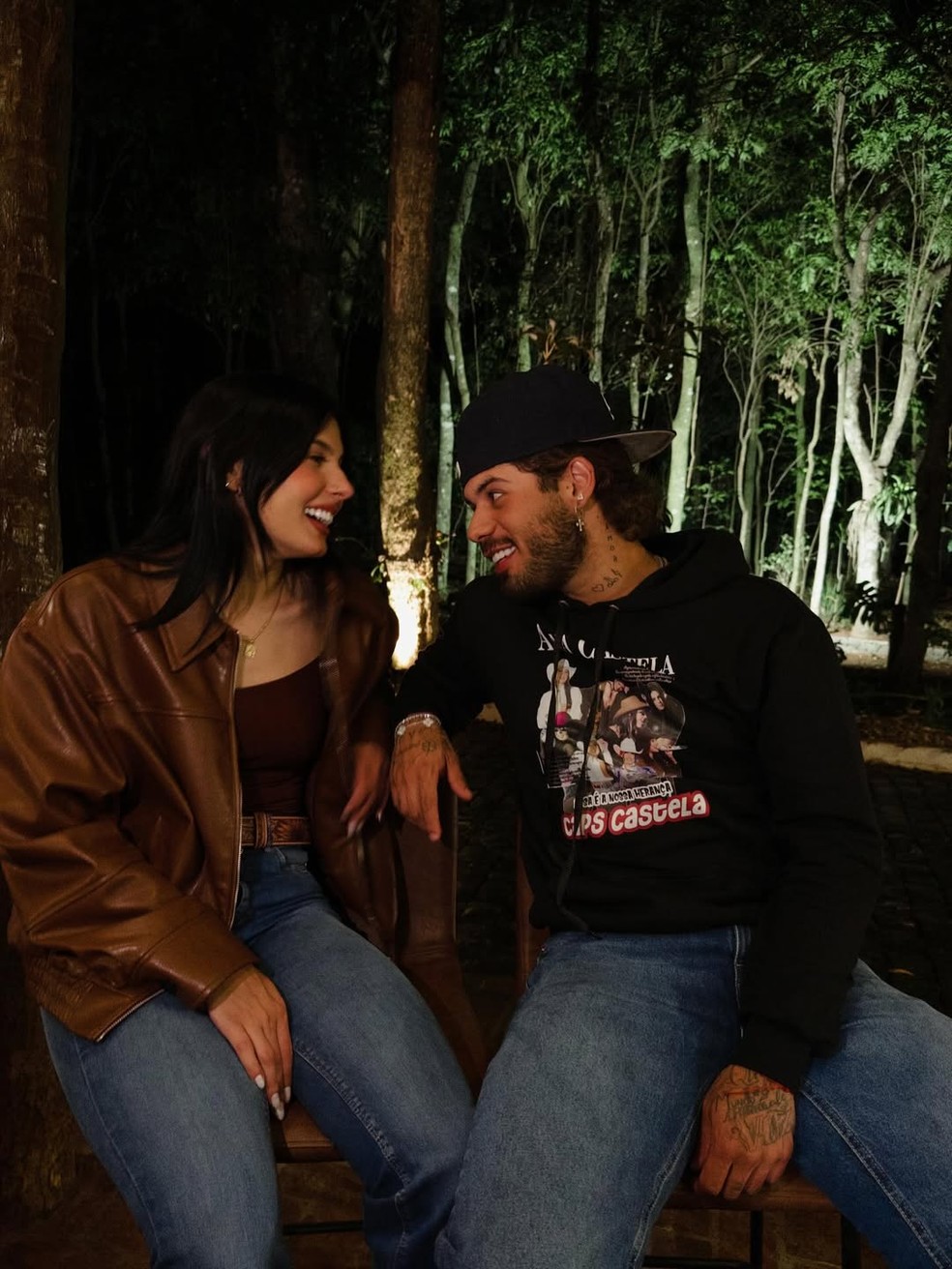 Look de Zé Felipe com fotos de Ana Castela bomba nas redes e aumenta rumores de affair — Foto: Reprodução Instagram
