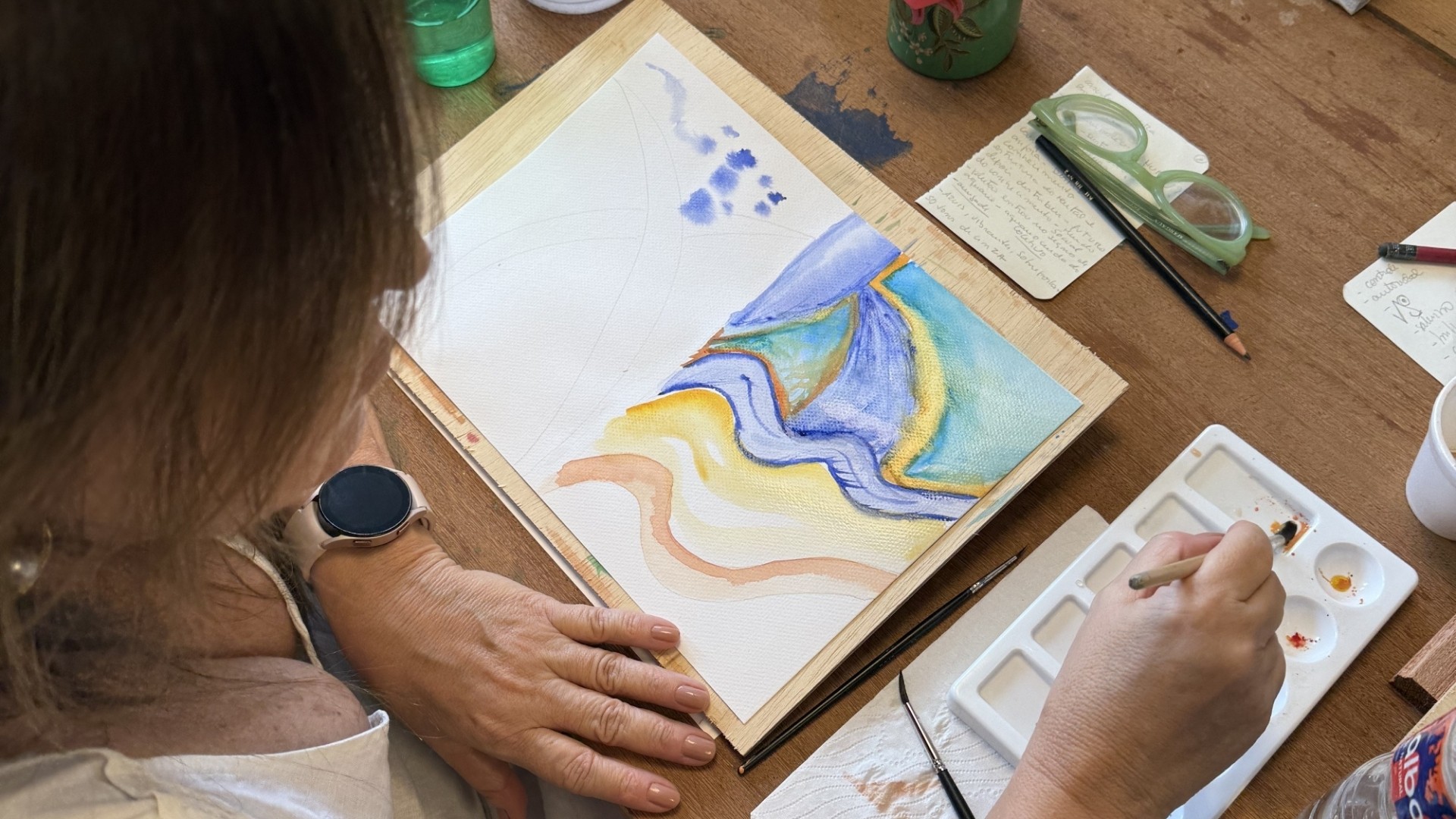 Ateliê da Barra une mapa astral e aquarela em vivência de autoconhecimento - QTU Questões do Universo