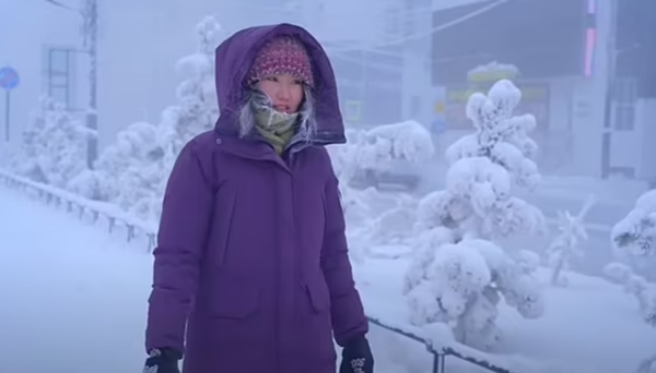 Mulher expõe os perigos de viver na cidade mais fria do mundo