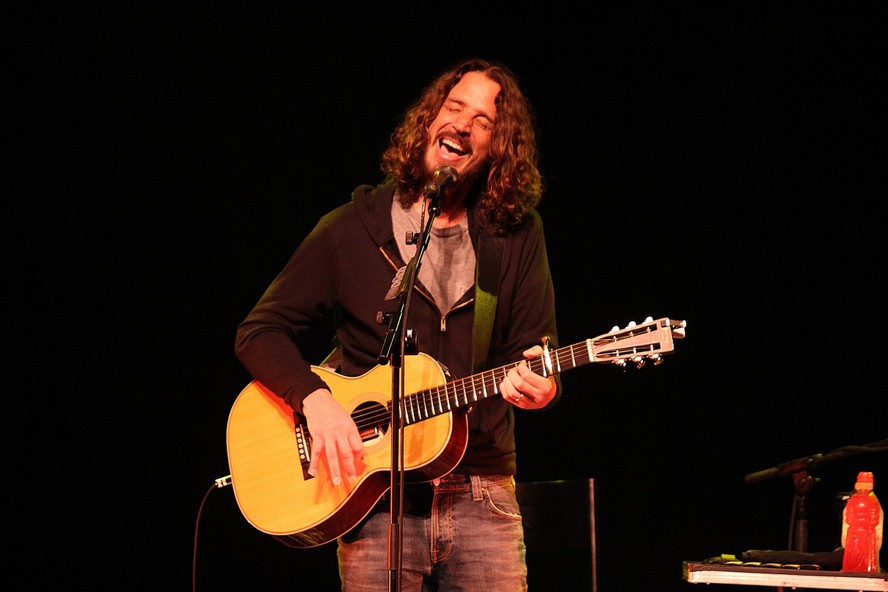 Chris Cornell, vocalista do Soundgarden e do Audioslave, em apresentação no Teatro Bradesco, no Rio, em 8 de dezembro de 2016