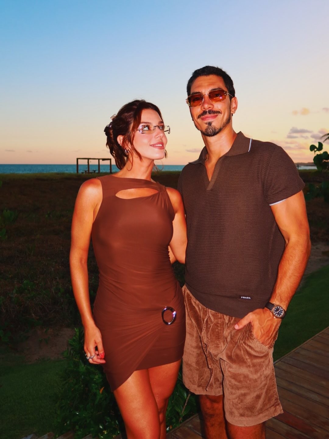 Giovanna Lancellotti and Gabriel David will spend New Year's Eve at Praia dos Carneiros, in Tamandaré, Pernambuco — Photo: Reproduction/Instagram