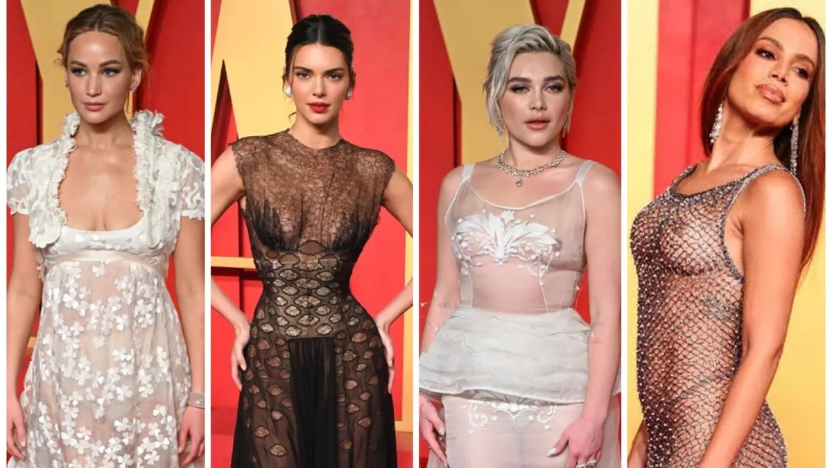 Moda do 'naked look': roupas que simulam nudez conquistam celebridades e influenciam tendências