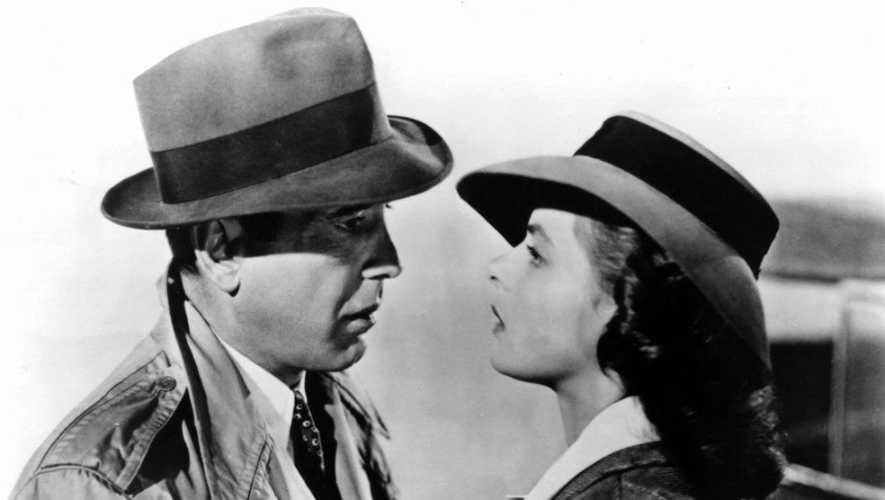 Humphrey Bogart e Ingrid Bergman em "Casablanca" (1942) — Foto: Divulgação/Warner Bros