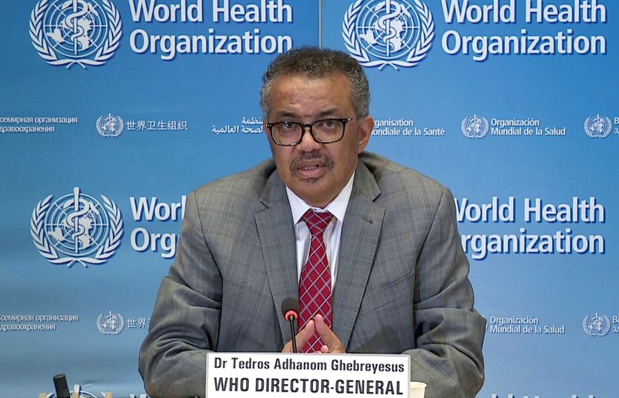 O diretor-geral da OMS, Tedros Adhanom Ghebreyesus