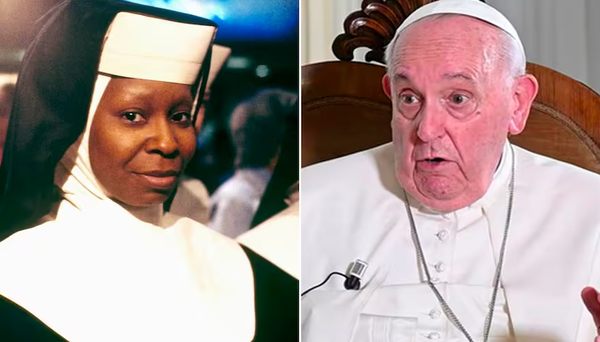 Whoopi Goldberg se surpreende ao oferecer ao Papa Francisco personagem em novo filme 