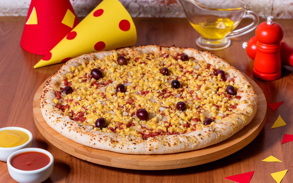 A pizza Parmê borda dupla — Foto: Divulgação