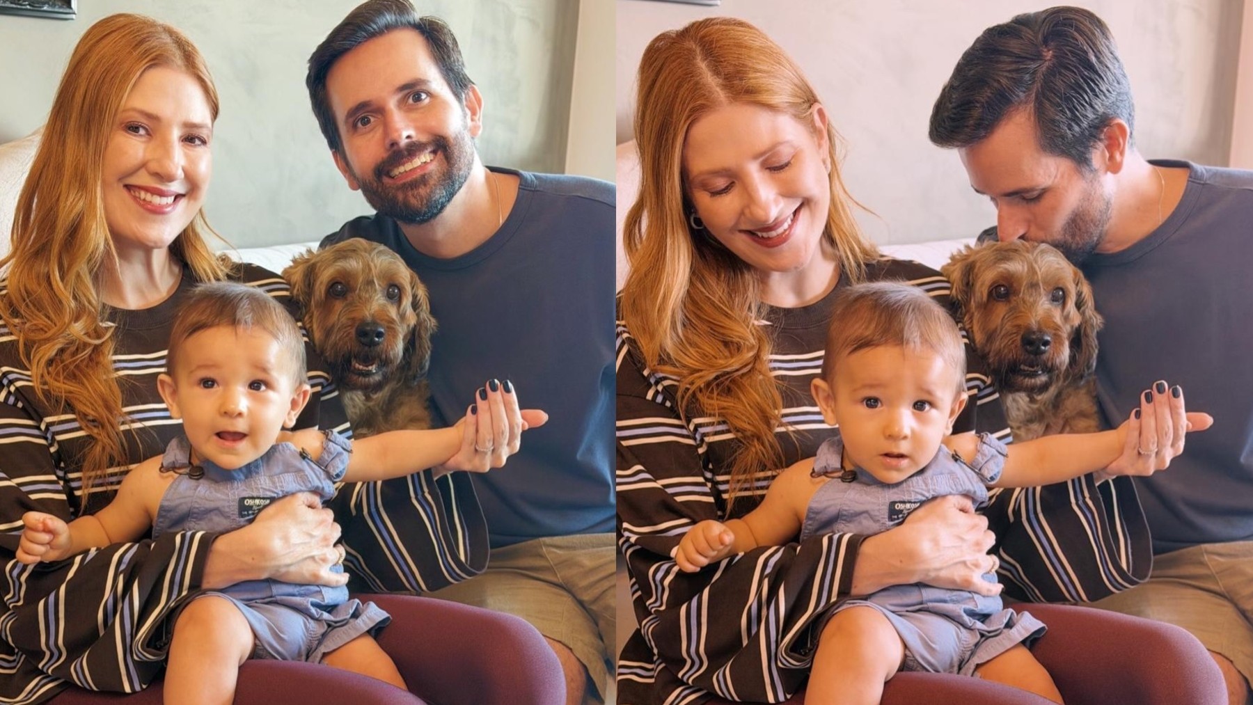 Dani Calabresa publica fotos do filho, e crescimento do bebê impressiona: 'Nasceu ontem e já está esse rapazinho'