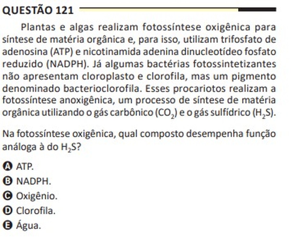 Veja questão anulada no dia seguinte de provas — Foto: Reprodução